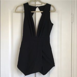 Tobi black skort romper